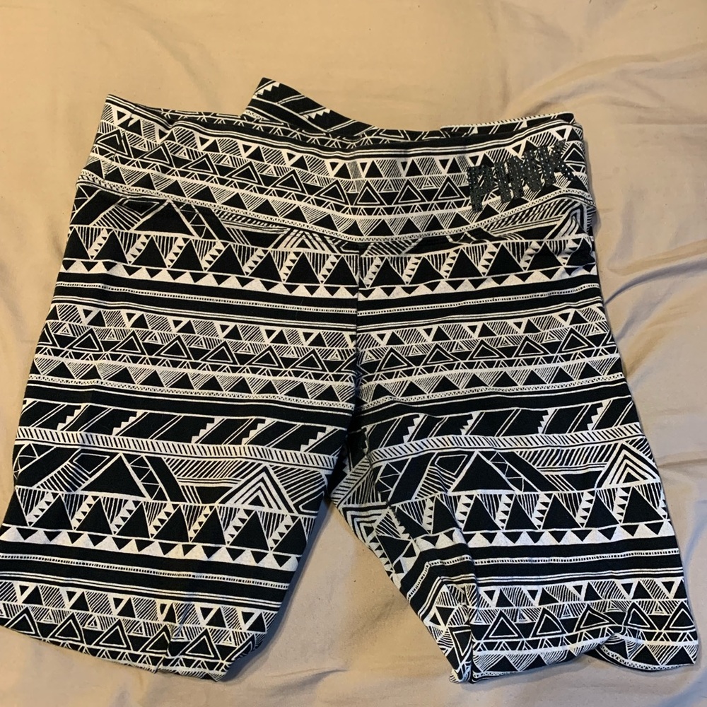 WELL WORN PINK tribal print leggings